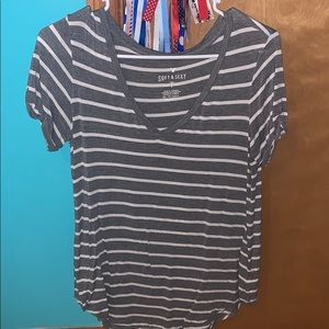 Gray and White Soft and Sexy AE tee